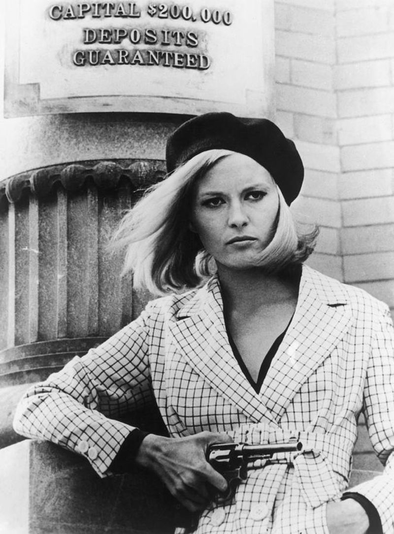 Faye Dunaway – Striking star of Bonnie and Clyde.