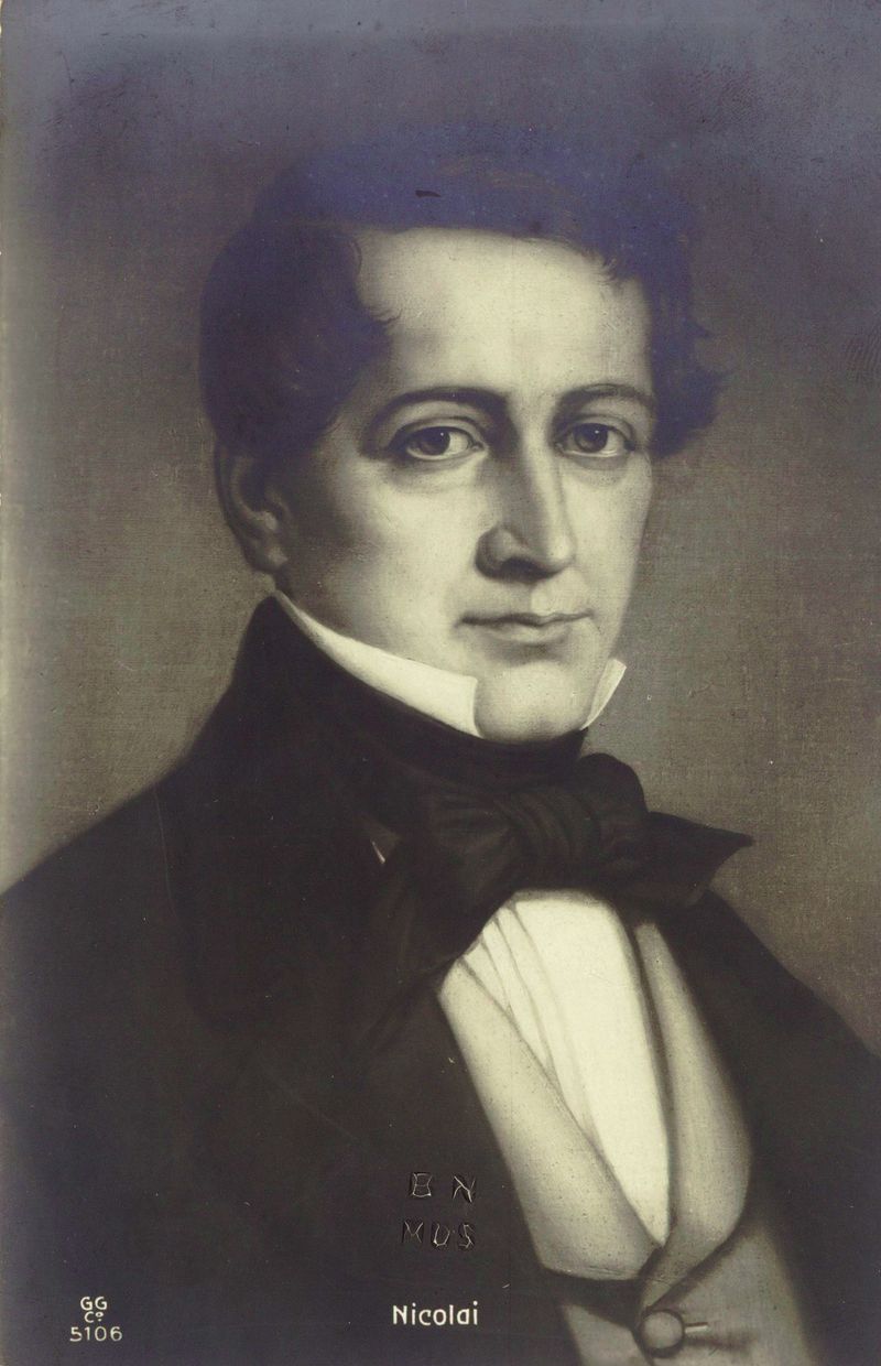 Otto Nicolai, German composer and conductor, 1849