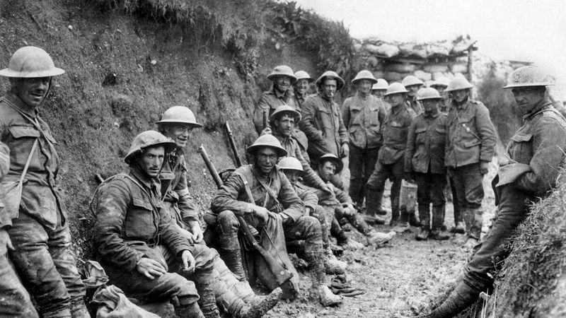 Battle of the Somme trenches photo