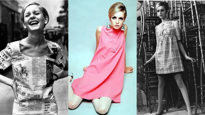 Twiggy – The face of the mod era and iconic model.