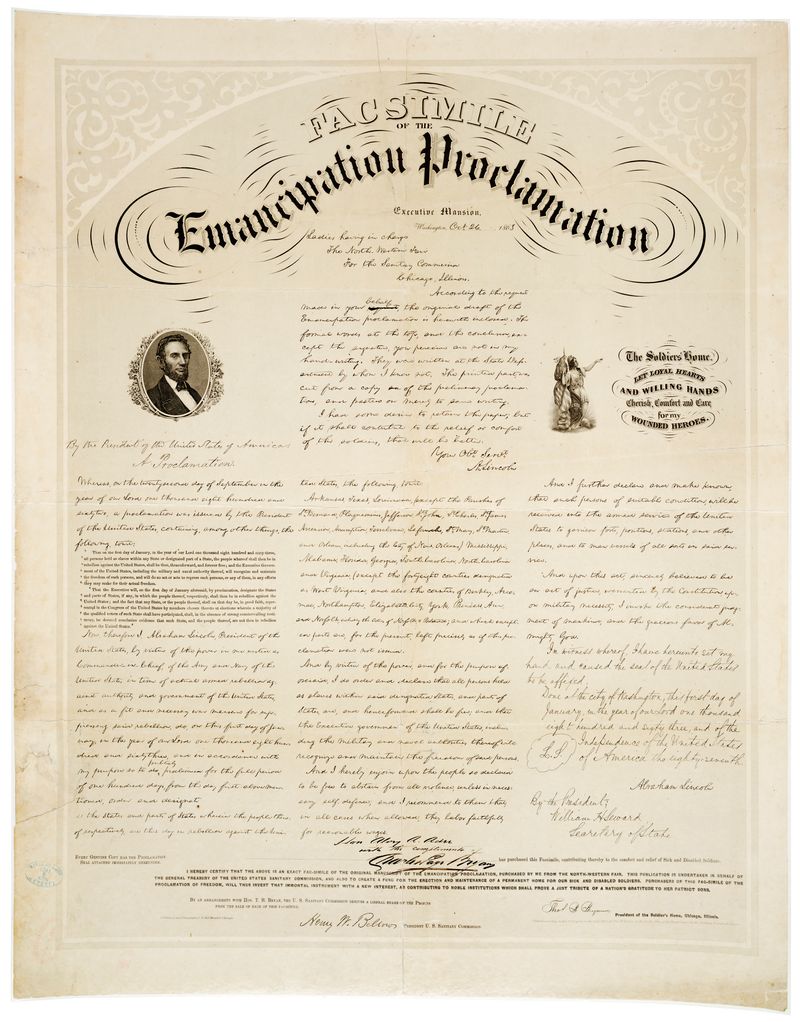 The Emancipation Proclamation Is Announced