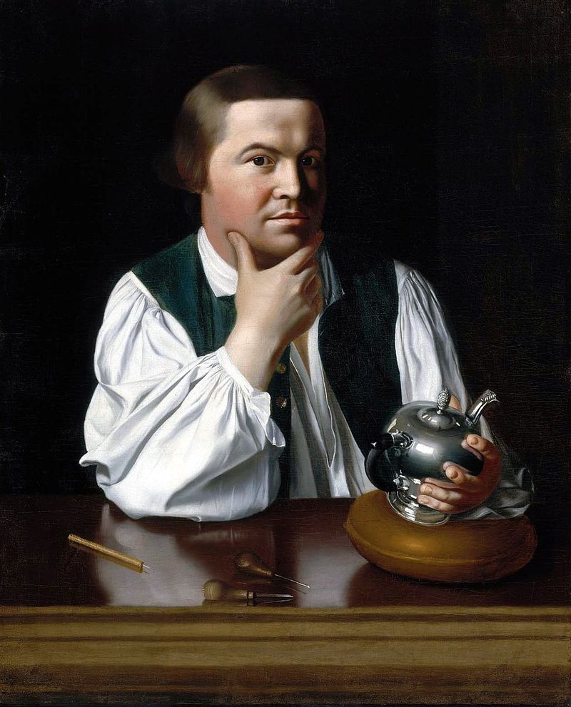 Paul Revere, American Patriot and Silversmith, 1818