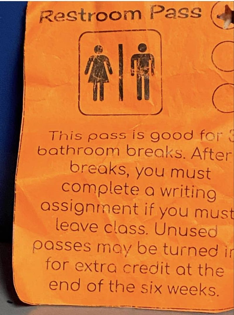 Restricted Bathroom Access During Class