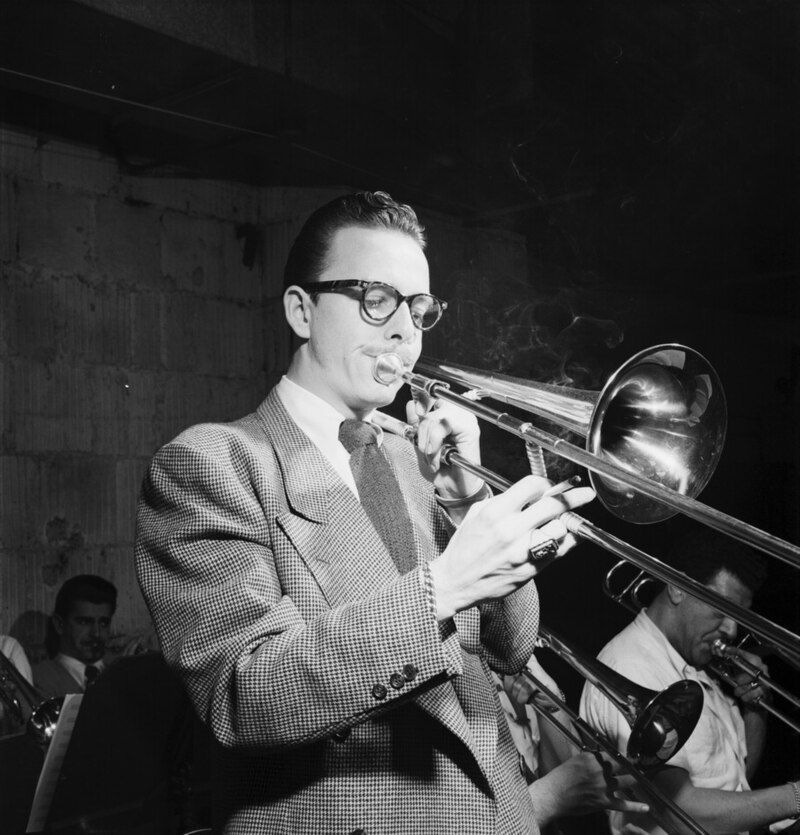 Kai Winding, Danish-American jazz trombonist, 1983