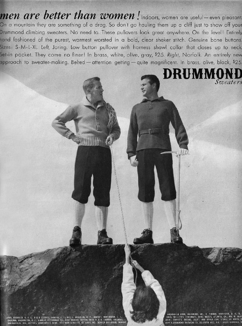 Drummond Sweaters' Blatant Misogyny