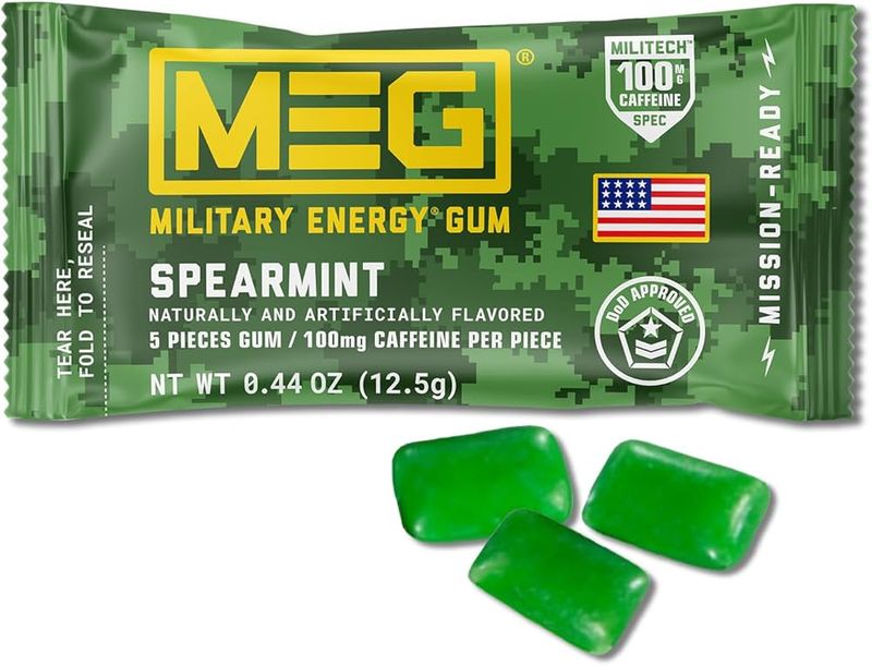 Chewing Gum with Caffeine (Modern U.S. Rations)