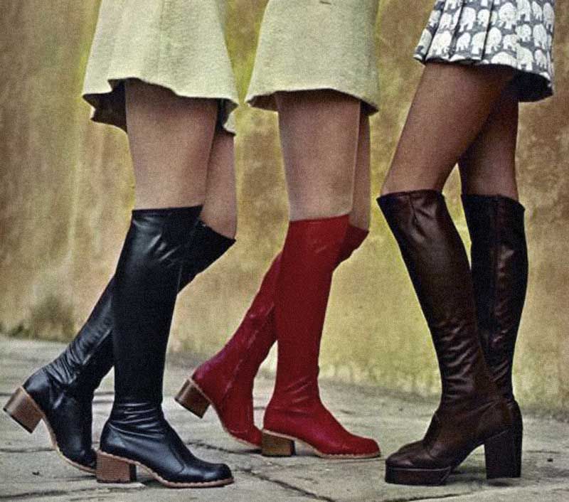 Mini Skirts Meet Go-Go Boots