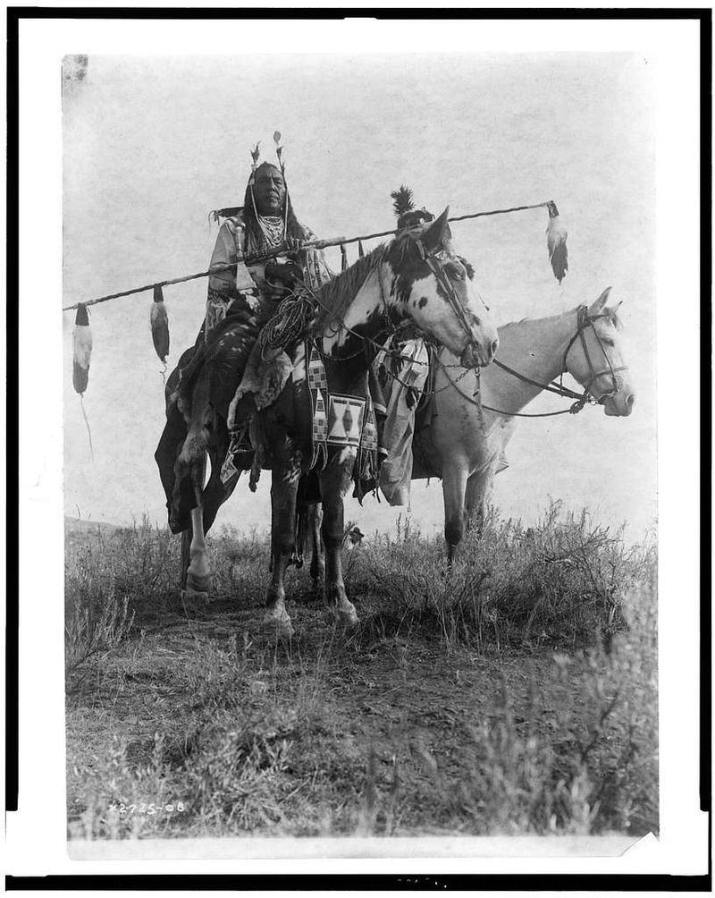 Chief Plenty Coups (Crow) in Full Regalia, Montana (1908)