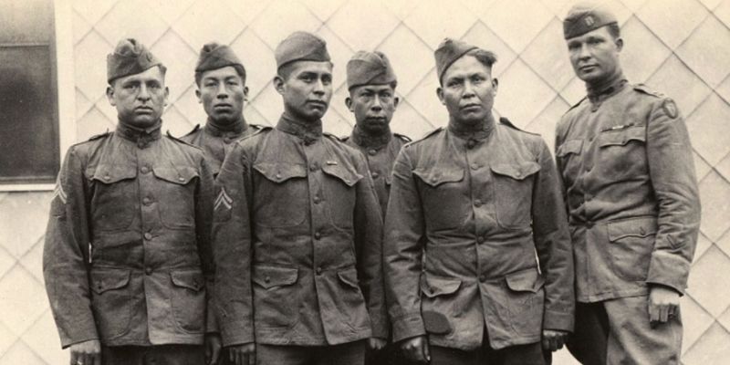 Sioux Veterans Returning from WWI, South Dakota (1919)