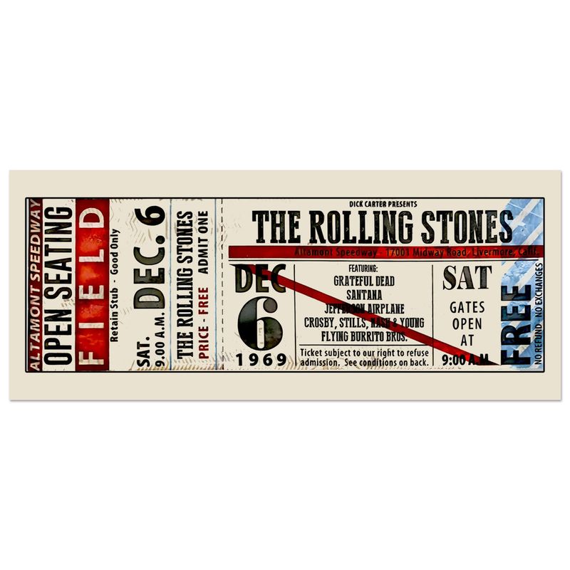 The Rolling Stones’ Altamont Free Concert (1969)