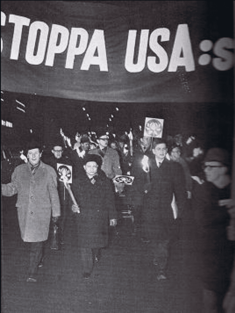 February 21, 1968 – Huge anti-war rally in Stockholm, Sweden
