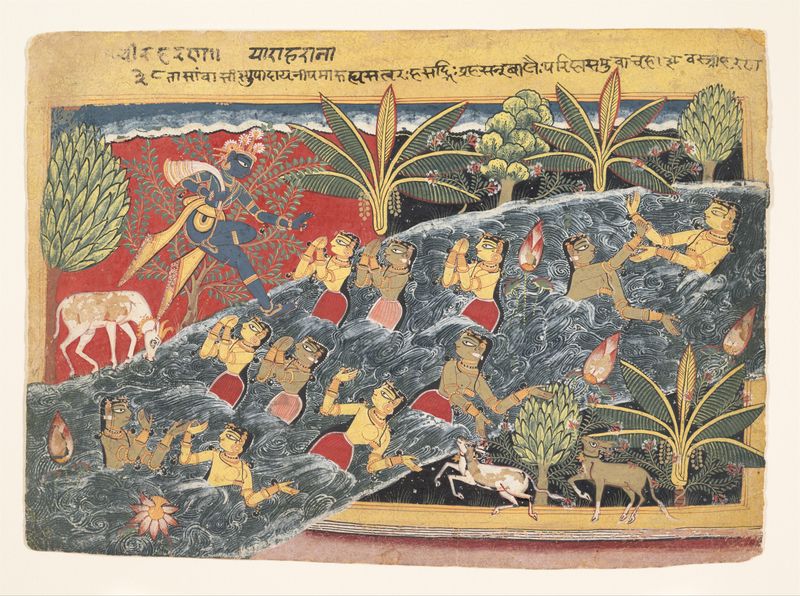 Bhagavata Purana Illustrated Manuscripts (India, 15th–17th Century CE)