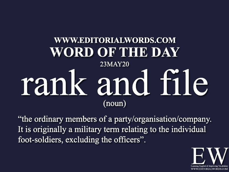 Rank and File