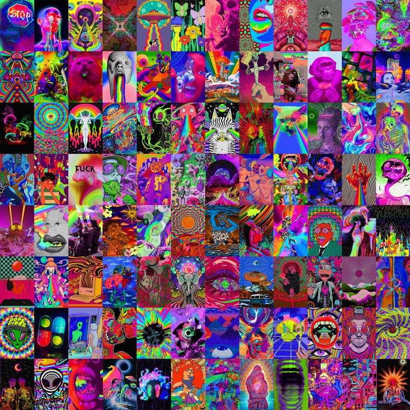 Psychedelic Poster Collages