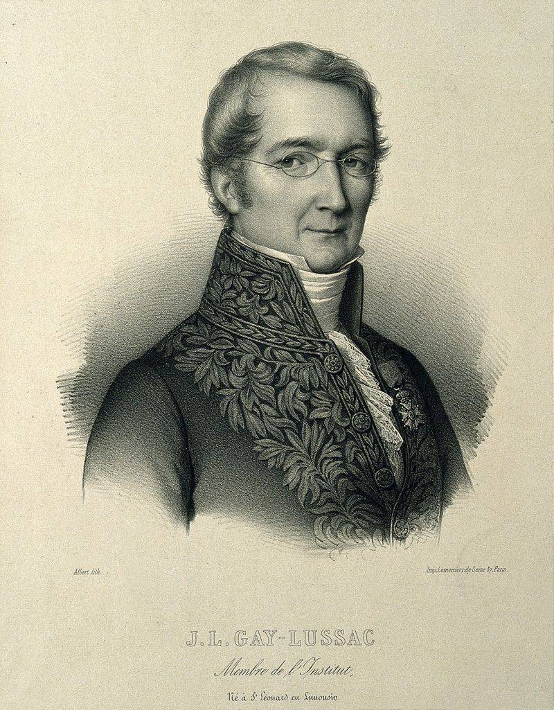Joseph Louis Gay-Lussac, French chemist and physicist, 1850