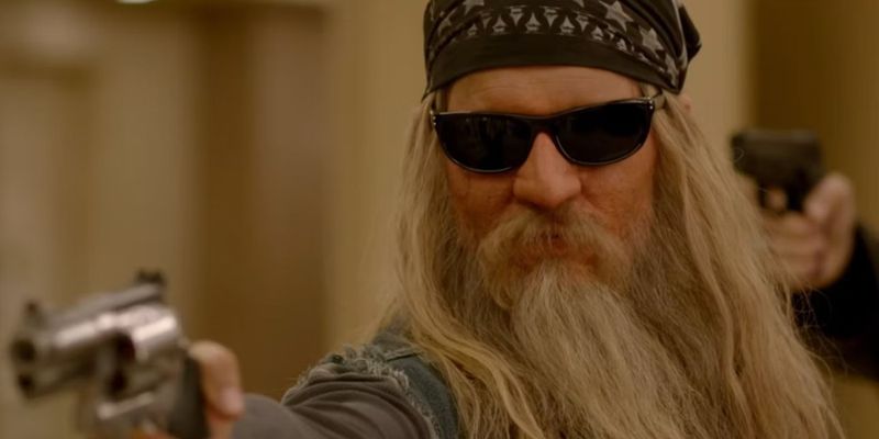 Johnny Depp's Pirate Biker Cameo