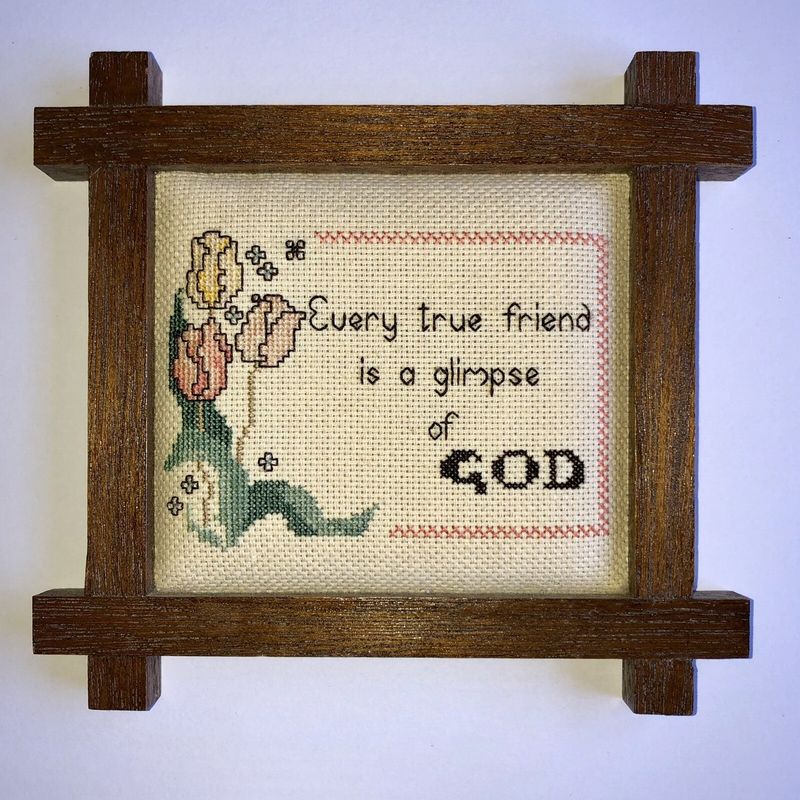 Framed Cross-Stitch Quotes