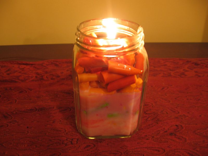 Crayons as Emergency Candle Wax