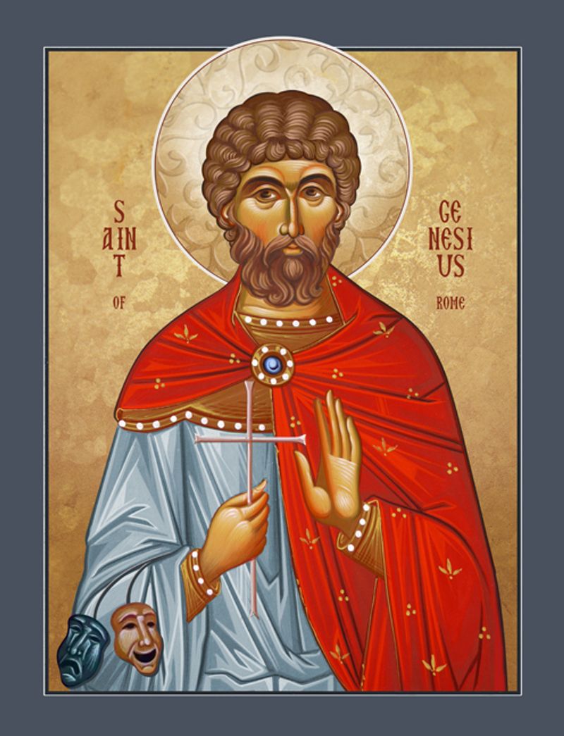 Saint Genesius of Rome – Converted Mid-Performance