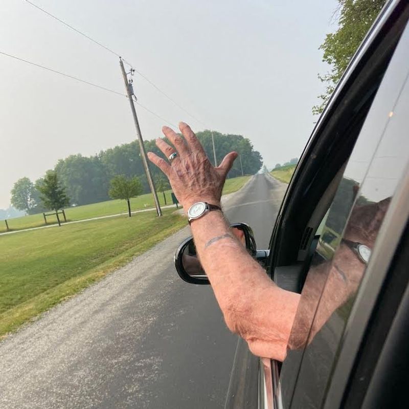 Waving at Strangers While Driving