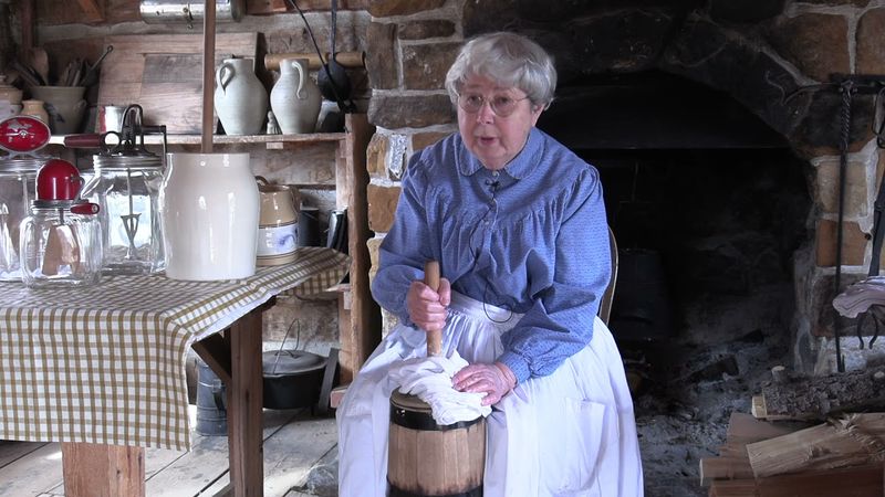 Churning Butter by Hand