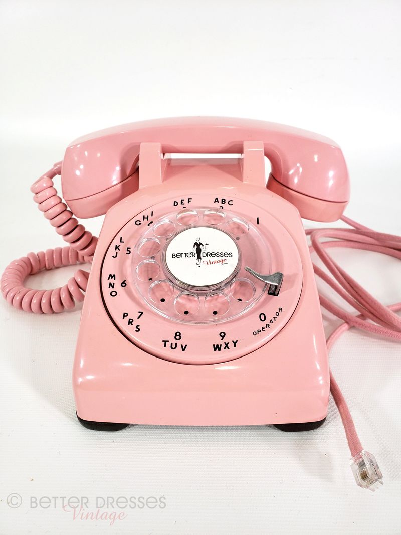 Rotary Phones in Pastel Colors
