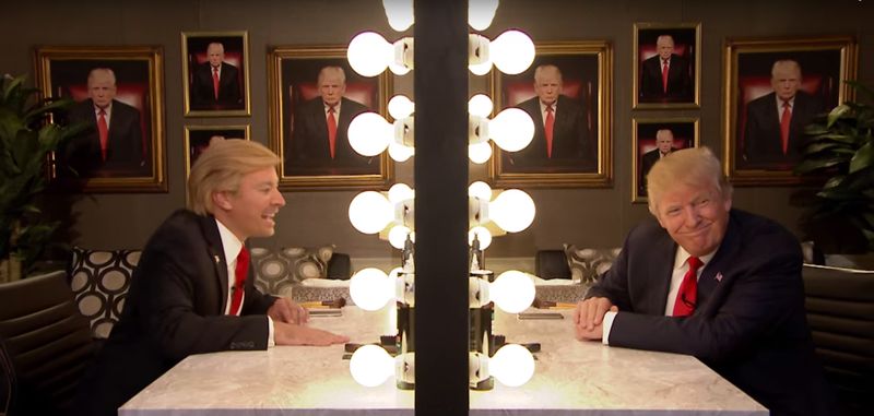Jimmy Fallon's Trump Impression Interviewing the Real Trump