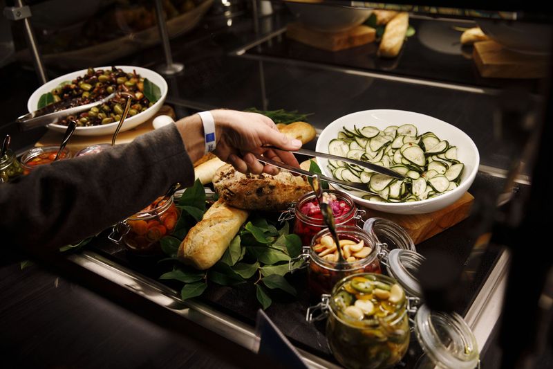 Salad Bars With Tongs Everyone Touched