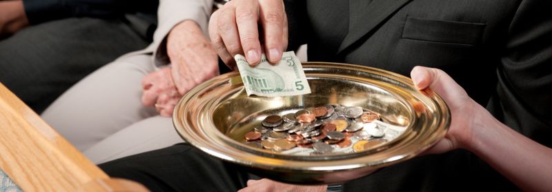 Passing the Offering Plate