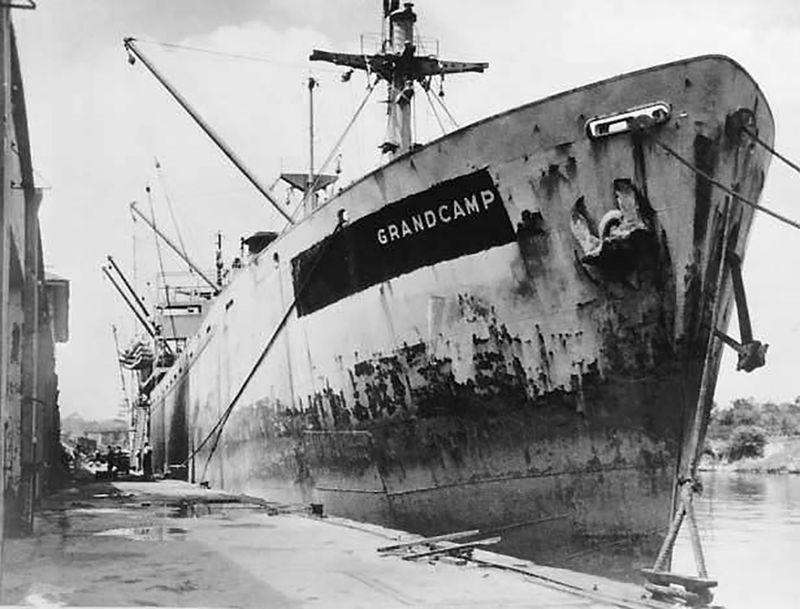 Fire Ignites on the SS Grandcamp
