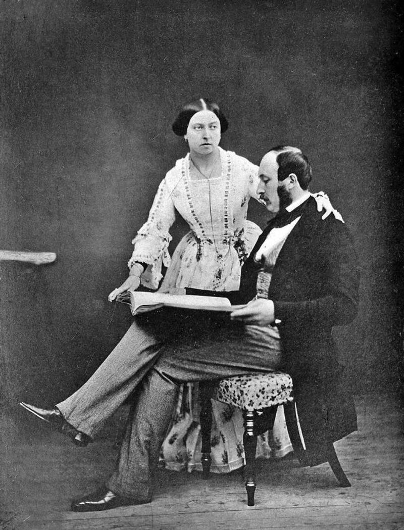 A Tender Farewell: 1854 Portrait Before Prince Albert's Departure
