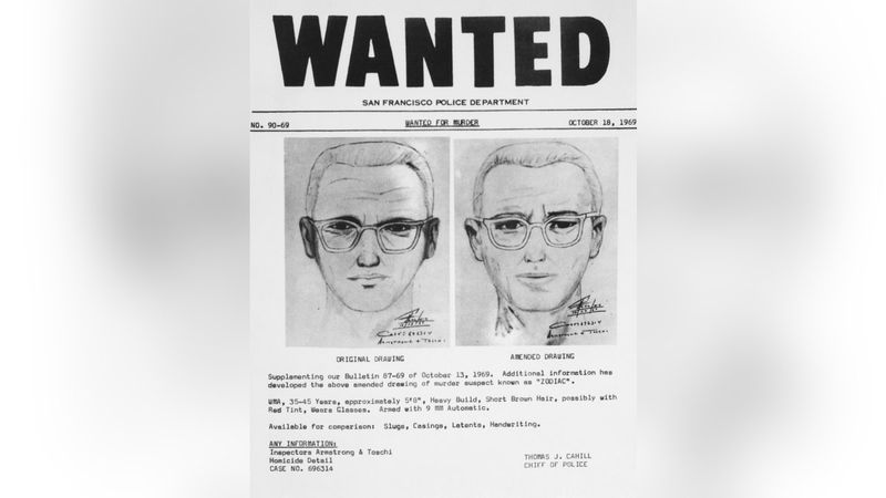 The Zodiac Killer Terrorizes California (Late 1960s)