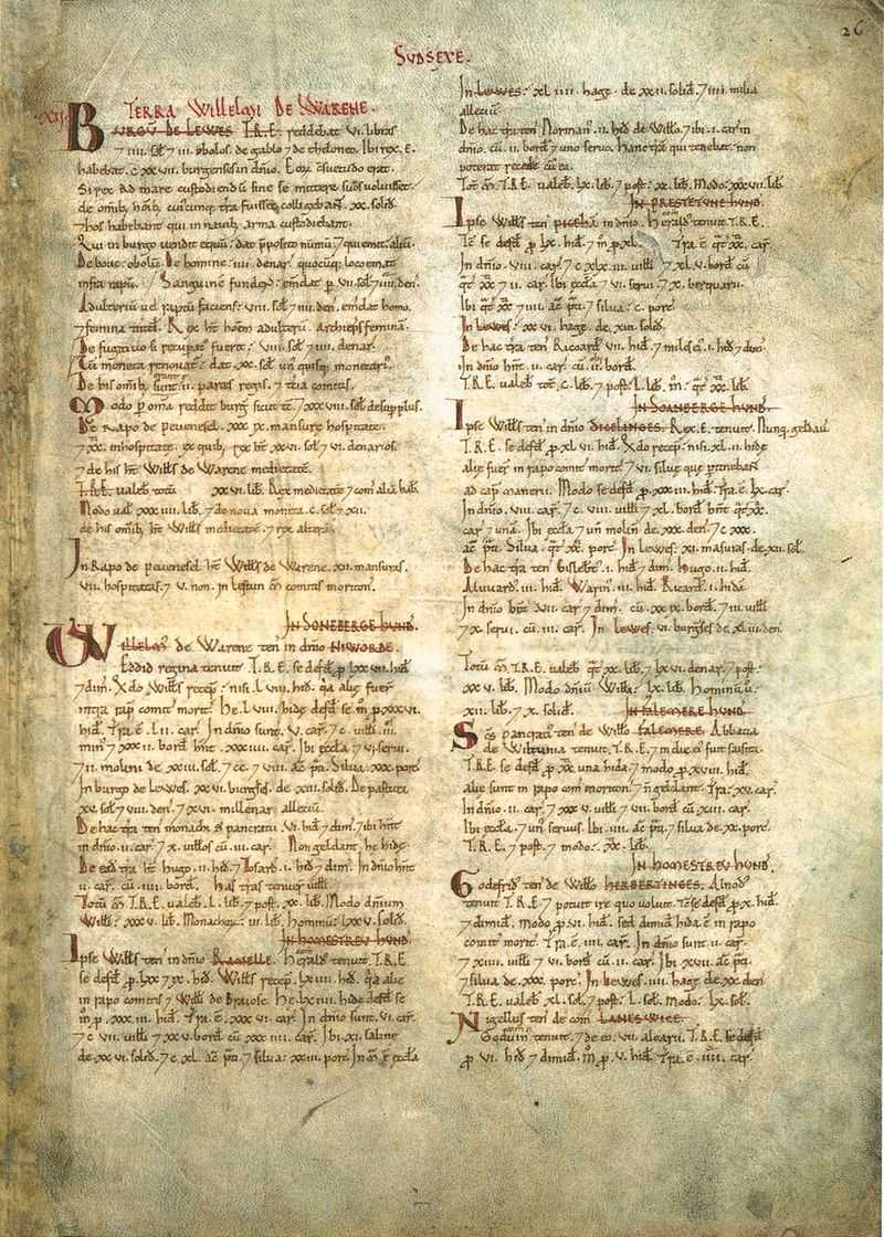 The Domesday Book (England, 1086 CE)