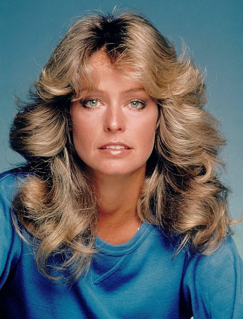 Farrah Fawcett’s Feathered Hair