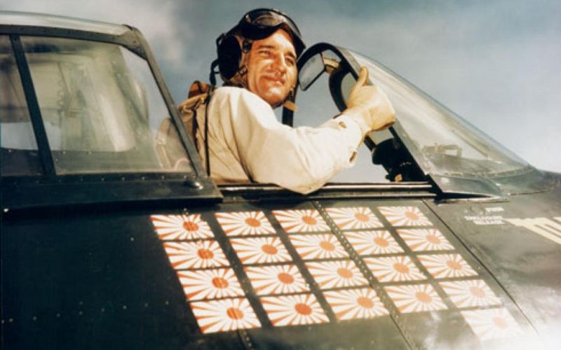 David McCampbell (USN, WWII) – The Navy's all-time leading ace with 34 aerial victories; also set the U.S. single-mission record of nine kills on 24 October 1944