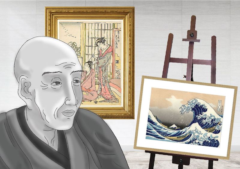 Hokusai, Japanese Artist and Printmaker, 1849
