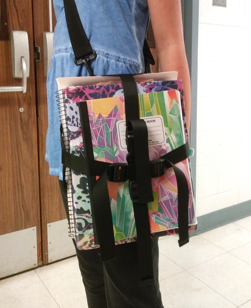 No Backpacks—Students Carry Books with Straps