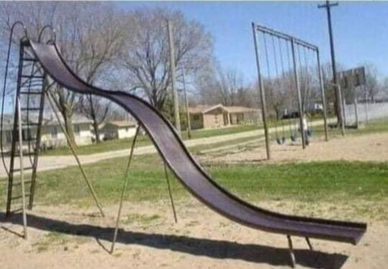 Metal Playgrounds in Summer
