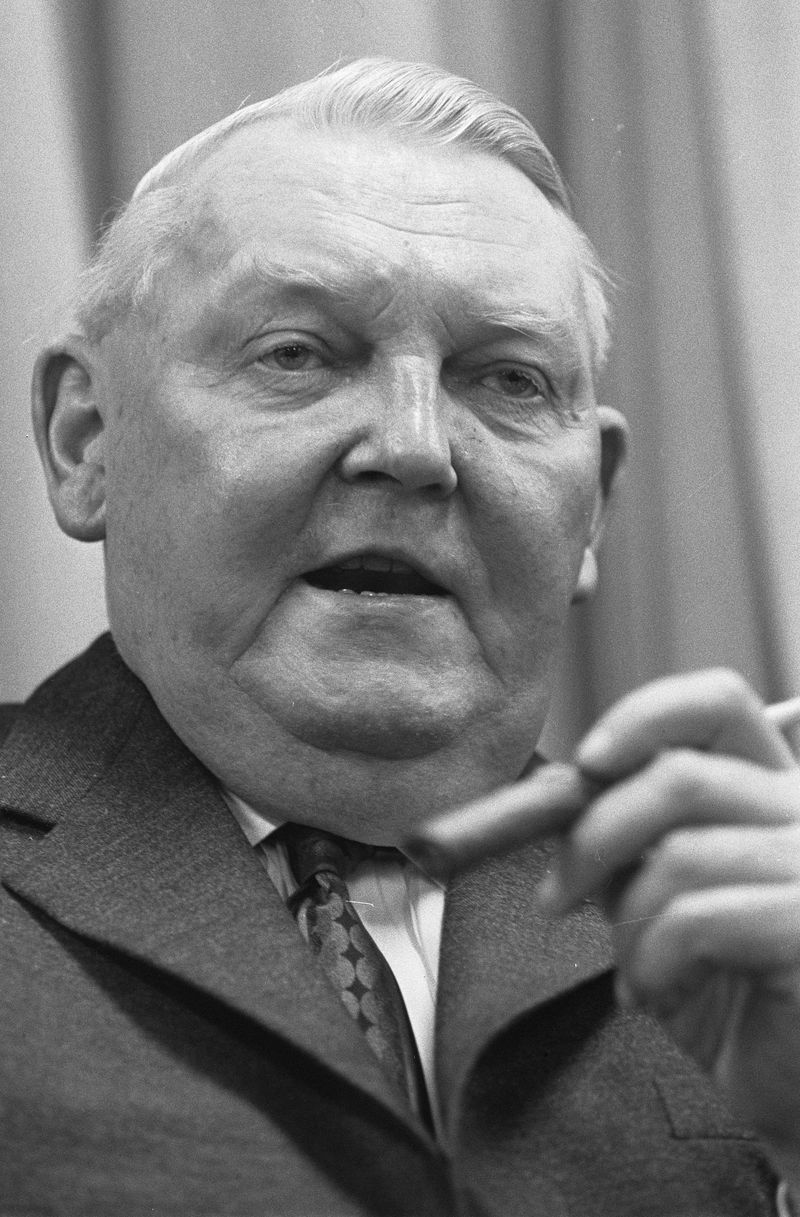 Ludwig Erhard, Chancellor of West Germany, 1977