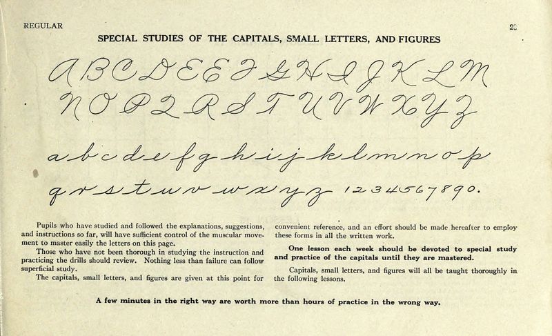 Mandatory Cursive Handwriting Drills