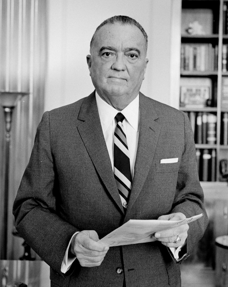 J. Edgar Hoover, FBI Director, 1972