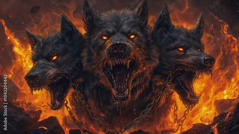 Cerberus (Greek Three-Headed Hellhound)