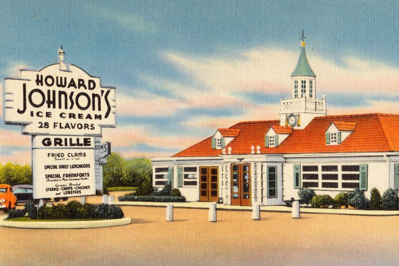 Howard Johnson’s Orange Roof Sign (1950s–1980s)