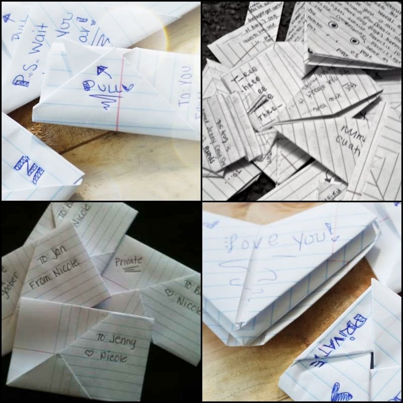 2. Passing Handwritten Notes in Class