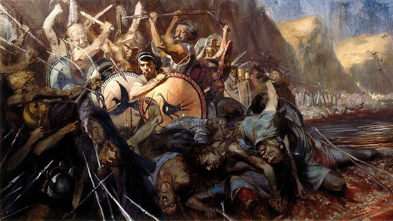 The 300 Spartans at Thermopylae (480 BC)