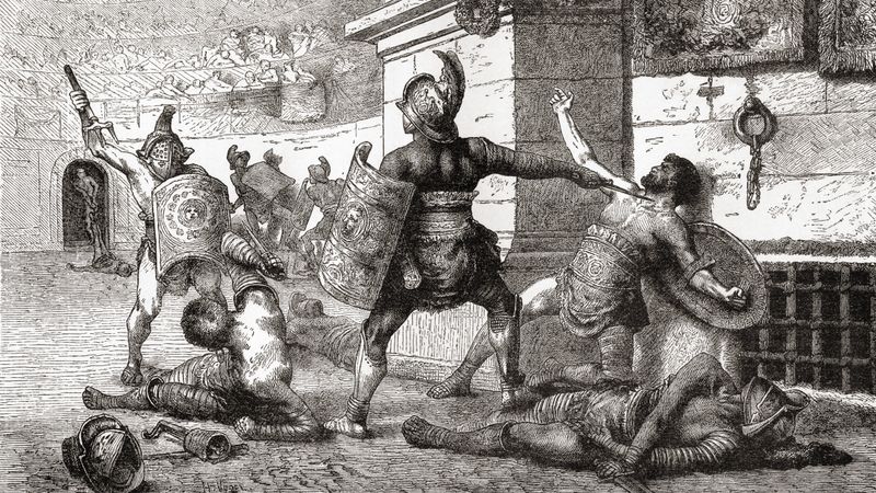 1. Roman Gladiatorial Combat (Death as Entertainment)