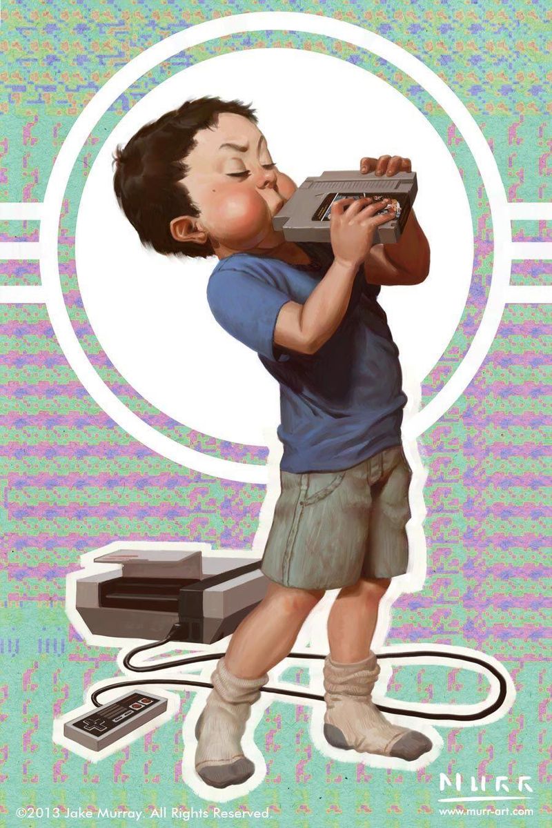20. Blowing on Nintendo Cartridges
