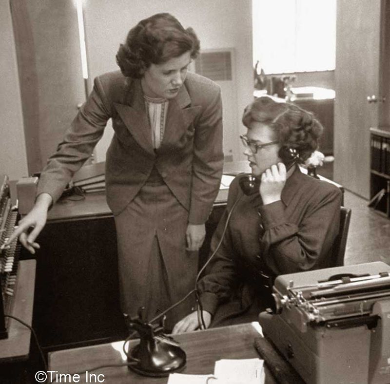 “Let the girls handle the phones.”