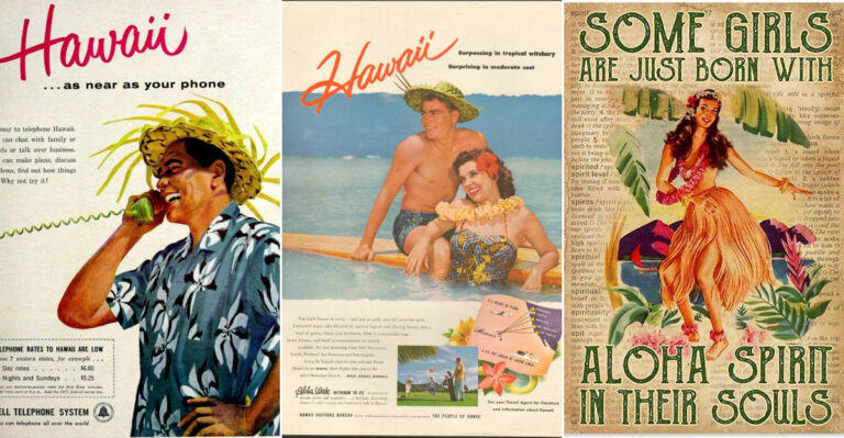 23 Vintage Hawaii Tourism Ads That Created Paradise Before Statehood in 1959