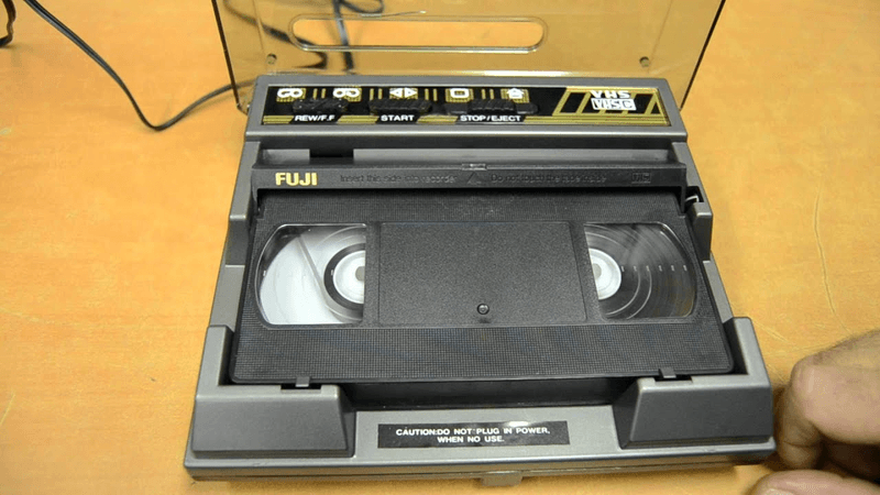 4. Rewinding VHS Tapes